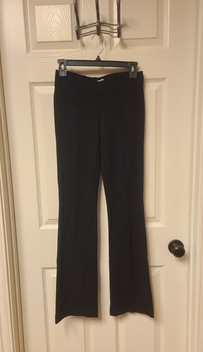 Cache schwarze Hose XS bequem Stretch elegant zum Überziehen schöner hervorragender Zustand ~ ausgestellter Boden