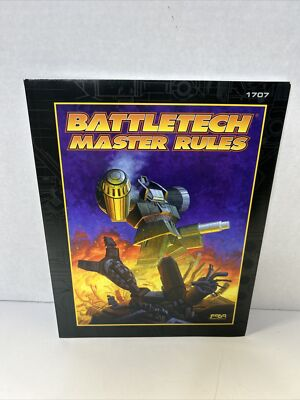 #ad #ad 1998 FASA Corp Battletech Master Rules 1707 Paperback Book J2 $24.99