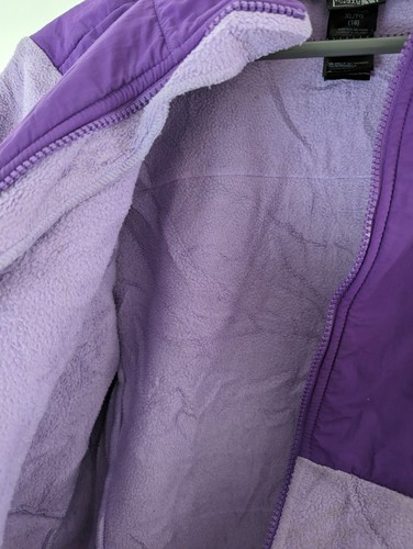 North Face Full-zip Polartec Fleece Denali Jacket Purple Girls XL Women's Small - Picture 9 of 10