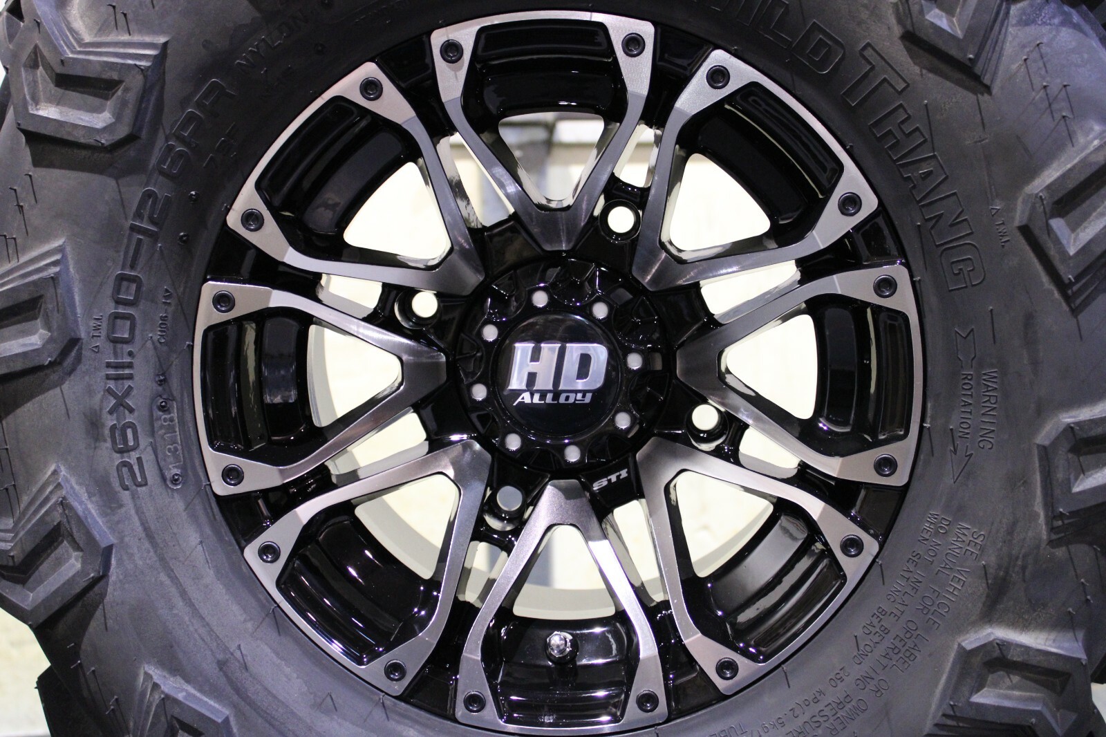 POLARIS SPORTSMAN 450 27" WILD THANG ATV TIRE & STI HD3 M WHEEL KIT