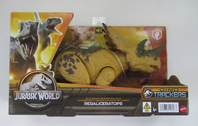 Jurassic World Wild Roar Regaliceratops Dino Trackers 22A Mattel 2022 New