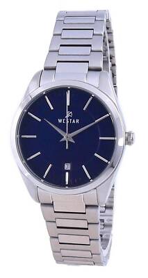 Westar Blau Zifferblatt Edelstahl Quarz 40213 STN 104 Damenuhr