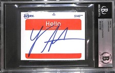 Lance Archer Signed Name Tag BAS COA AEW New Japan Pro Wrestling Noah Autograph