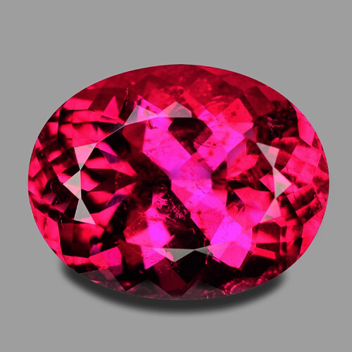 12.44cts Eccellente Taglio Ovale Top Grado Gemma Naturale Brasiliano Rubellite - Picture 1 of 1