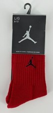Vintage Air Jordan Socks Mens Large 8-12 Jumpman Logo Red 2008 Y2K Retro 90s