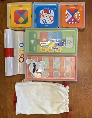 Osmo IPad-All Games Complete Tangram Numbers Words Coding Pizza Money