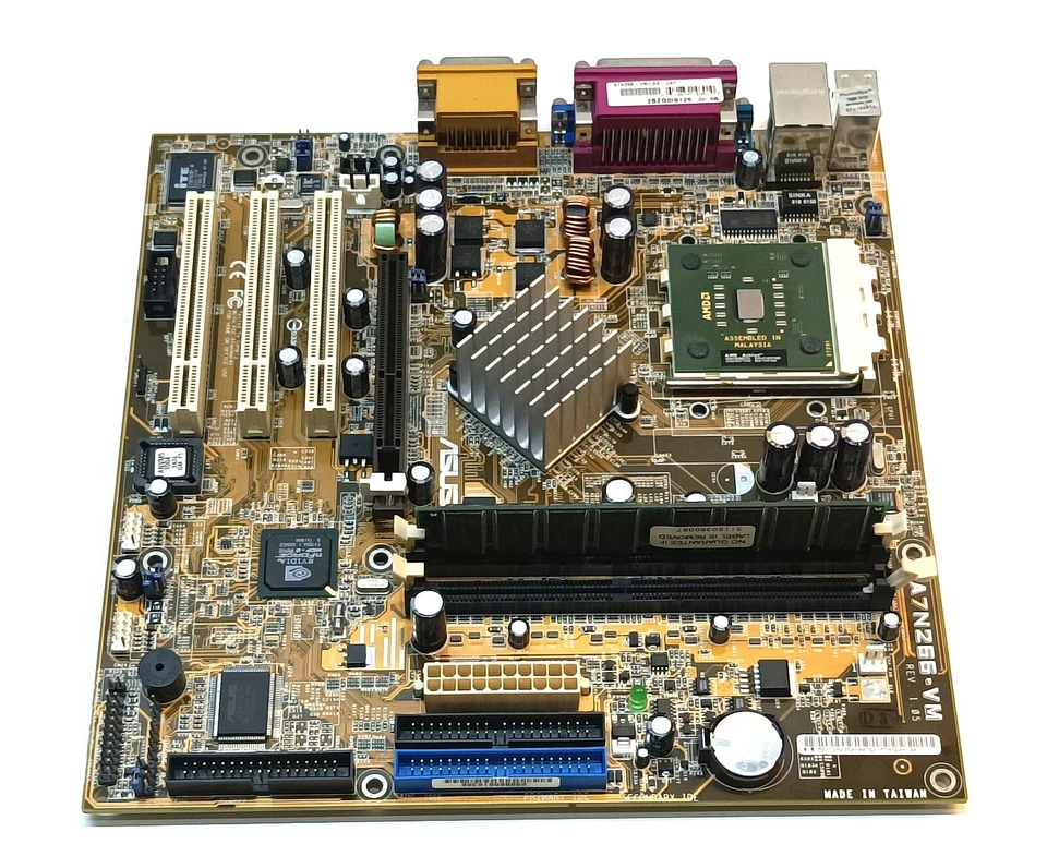 ASUS A7N266-VM REV. 1.05, AMD ATHLON XP 1800+, DDR RAM 256 MB, #AA2 - Immagine 3 di 4