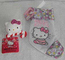 Hello Kitty CHRISTMAS STOCKING MINI ORNAMENT KURT ADLER NWT