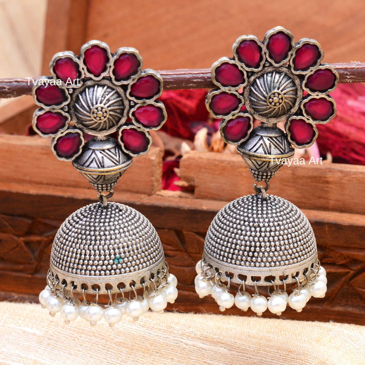 Earrings for on sale indo western dress