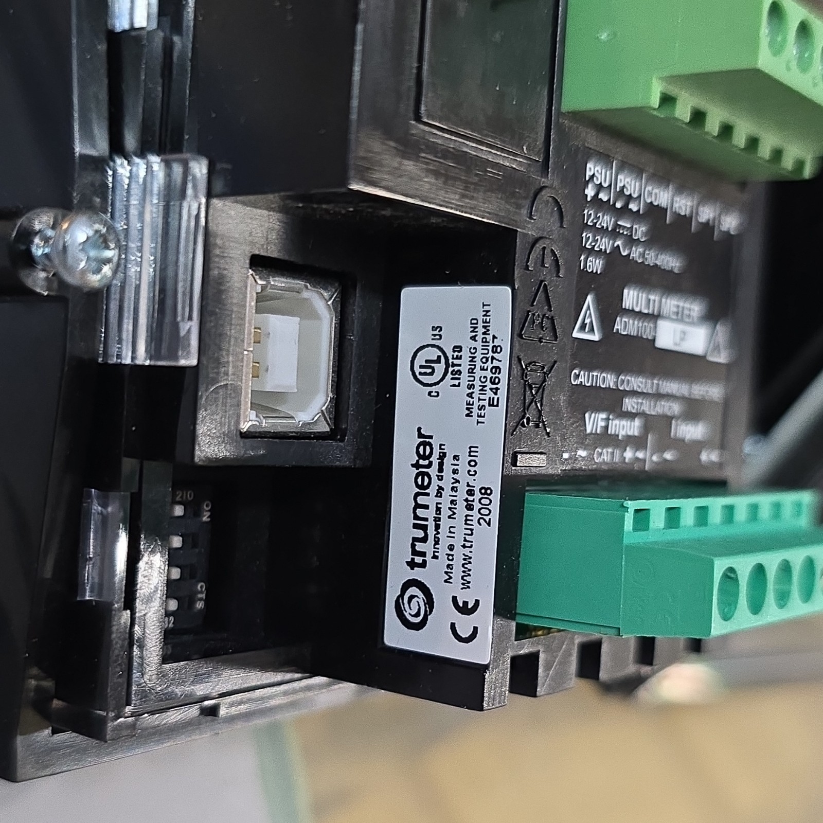 Trumeter ADM100-LP Multi Meter Panel Mount V/F Input I Input