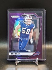 MATT MILANO 2024 Panini Prizm Football #33 Bills PURPLE PRIZM /125