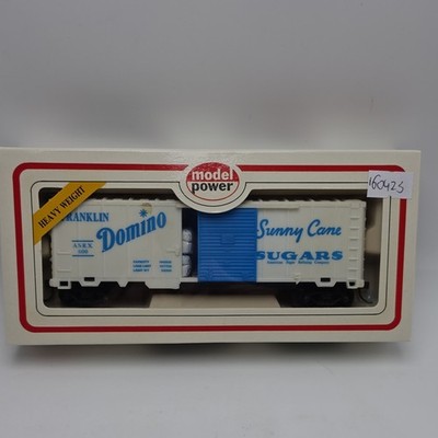 Model Power 8006 HO Scale Domino Sunny Cane Sugars 40' Sliding Door Boxcar Neu im Karton