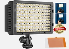 Luz de video LED, cámara portátil Photo Light Panel Regulable para cámara NEW US