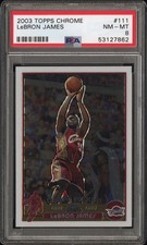 2003 Topps Chrome LeBron James #111 card