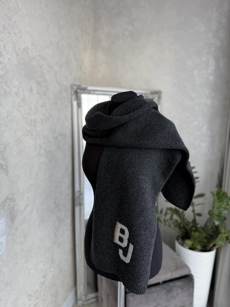 Scarf Bogner Grey Wool