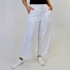 NEW Easel Cropped Wide Leg Relaxed Pants Large