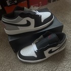 Size 12 Nike Air Jordan 1 Low SE 'White Fire Red Black Matte Silver' HF3148-106