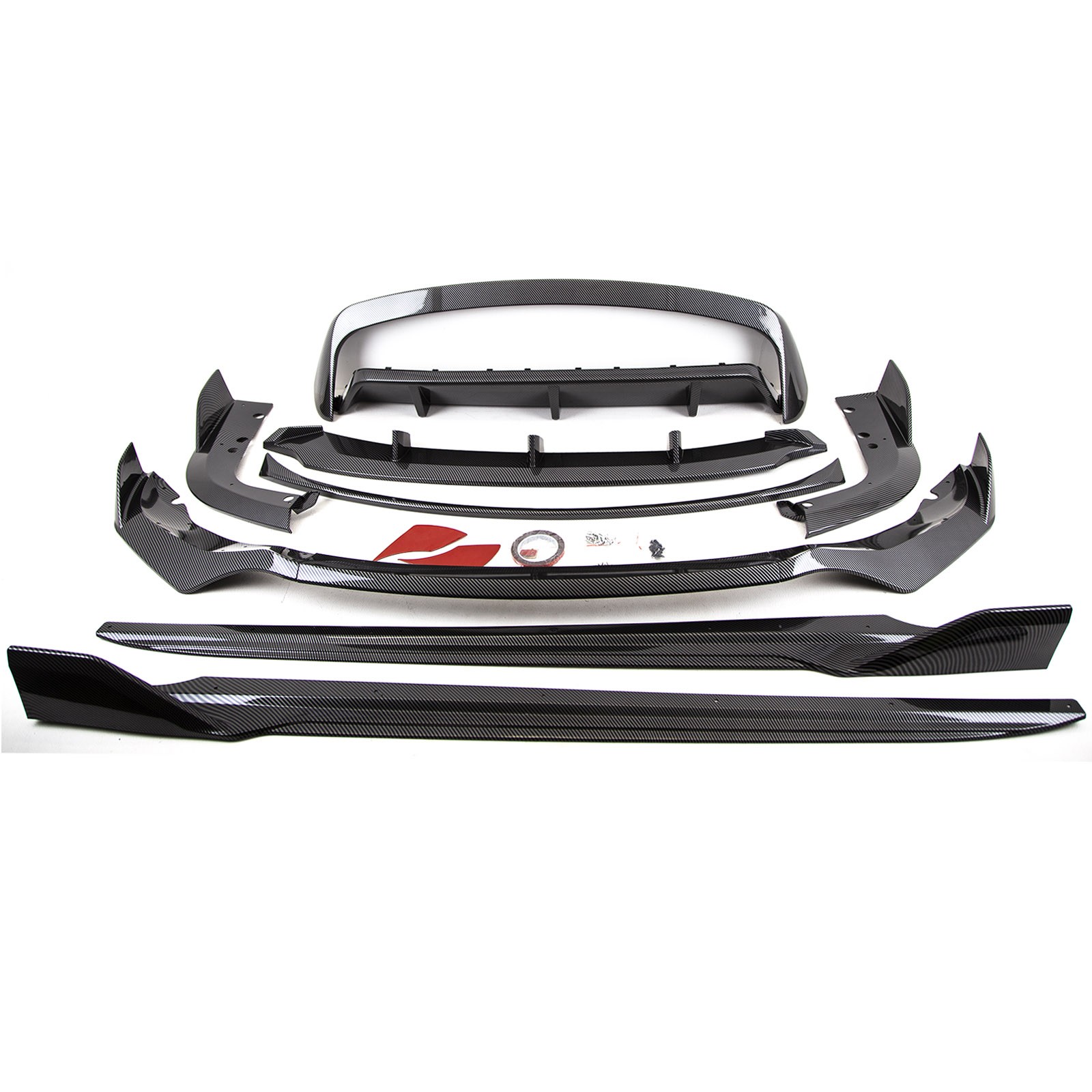 For BMW X5 G05 Bodykit Aero Front Splitter Diffuser Carbon Look
