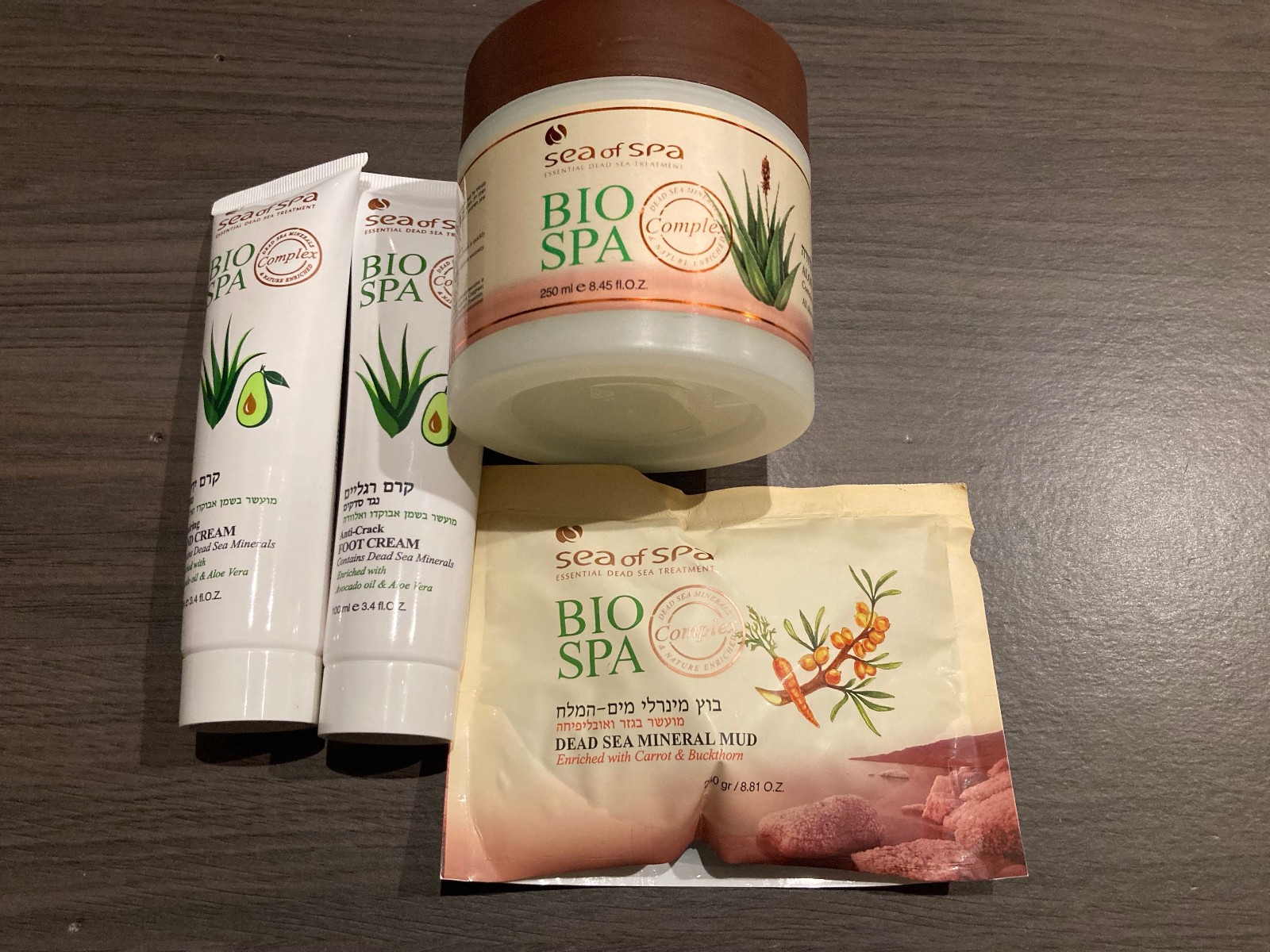 Assorted Sea Of Spa Products - Hand Cream - Foot Cream - Mud