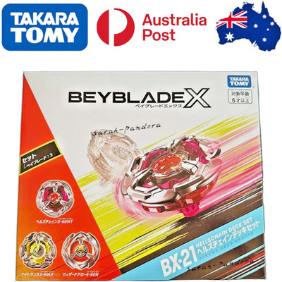 TAKARA TOMY Beyblade X BX-21 Hells Chain 5-60HT Deck Set New