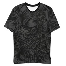 Dunkle Chibi Manga - Mädchen T-Shirt | Schwa...