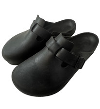Birkenstock Boston EVA Clogs Black Size EU 42 US 9 Adjustable Buckle