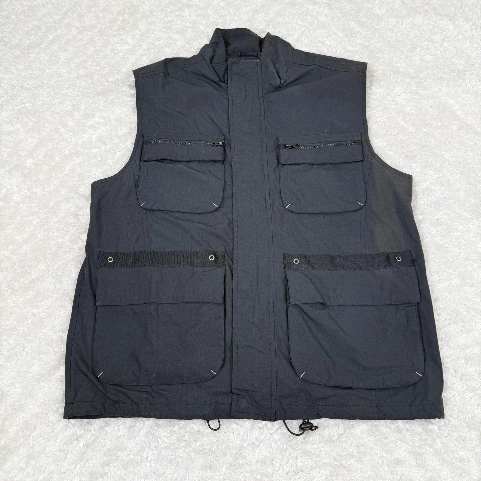 Clearwater Outfitters Men's L Large Black Outdoors Vest Fishing Hunting Gorpcore