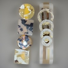 Vintage Hair Barrette Clips Clip Japan Gift TWO READ