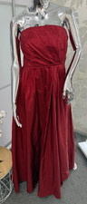 Pianoforte Max Mara Silk Dress 90s Vintage Italy Bustier Maxi Elegant Gown