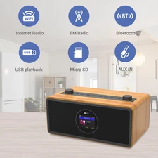 Ocean WR-860 FM Wi-Fi Internet Radio – Stereo Speakers, Alarm & Sleep Timer