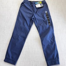 Hurley Boys Performance Jogger Pants Navy Blue Stretch XL 14/16 NEW