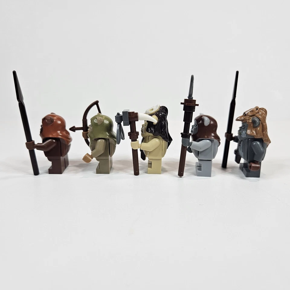 LEGO Star Wars Ewok Village 10236 Ewok Minifigura Lote de 5 Con Accesorios Foto 4 de 4