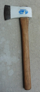 World Axe Throwing League WATL Competition Thrower w Logo White Axe Head 16" Lng