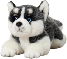 CU-MATE 15.7'' Siberian Husky Stuffed Dog Animal Simulation-Realistic  Lifelike