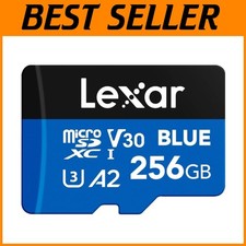 256GB Blue Micro SD Card - Up to 160MB/s Read Speed