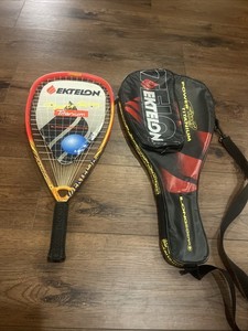 Ektelon Power Ring Pro Wall Beater Longbody 1400 Power Level Racquet With Case