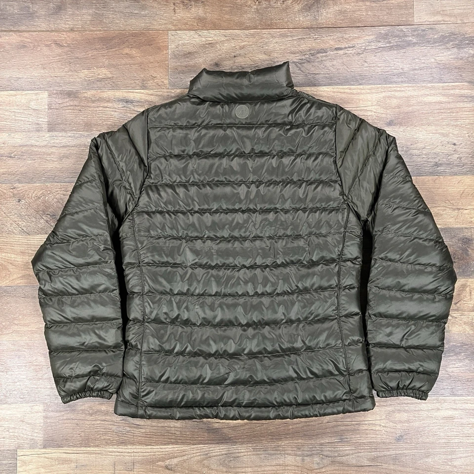 Marmot Puffer Jacket Womens Medium Green Jena 700 Down Long Sleeve Hiking NEW - Image 3 of 4