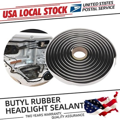 26FT Butyl Rubber Glue Headlight Sealant Rope Retrofit Reseal Door Windshield