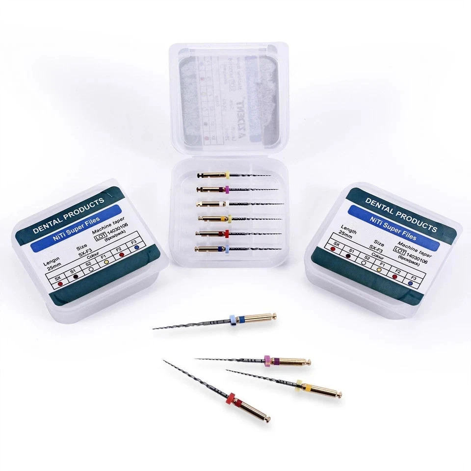 Dental Endo Rotary Files 25mm X-Pro Gold Taper NITI Endodontic Root Files Sx-F3 - Image 2 of 4