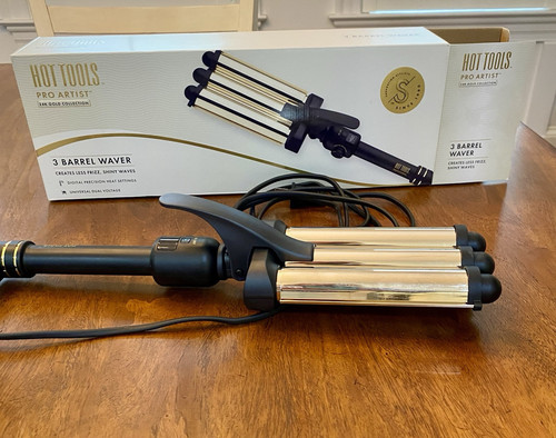 Hot Tools Pro Artist 24K Gold 3 Barrel Hair Waver Neu ohne Box - Bild 1 von 6