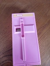 VINTAGE 1990 MATTEL BARBIE DOLL PINK FRIDGE REFRIGERATOR FROM KITCHEN SET