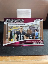 2025 Absolute Football Introductions Ashton Jeanty & Jack Bech Raiders #I-AJY