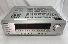 ONKYO TX-SR303 5.1-CHANNEL SILVER HOME THEATER RECEIVER | SILVER Turns On Works?