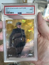 2025 STAR WARS SAPPHIRE #33 DJ /50 GOLD POP 1 PSA 9