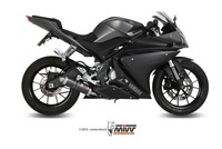 Mivv GP Auspuff Komplettanlage Carbon Passend FüR Yamaha YZF-R125 2014-2018