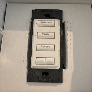 Lutron HomeWorks QS Wired Push Button Keypad Switch RadioRA RA2 Select White