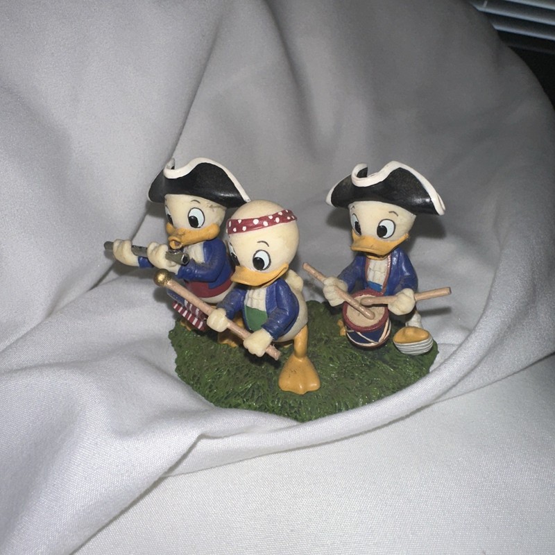 Disney Danbury Mint July - Patriotic Huey, Dewey, and Louie