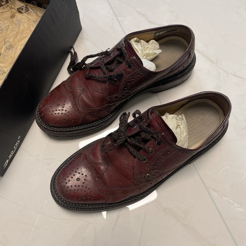 Vintage Ledger Brogue Oxford UK 8.5 US 9.5-England-Crown Sole-Taps - Picture 3 of 21