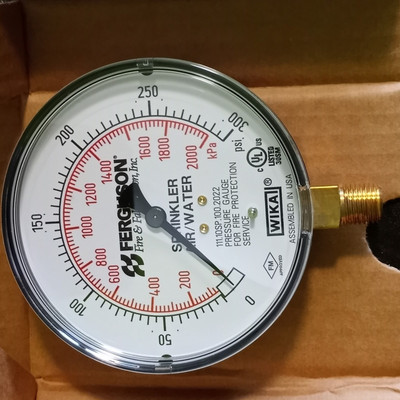 #ad #ad WIKA 111.10SP Water Pressure #300 4quot; Gauge 1 4” NPT Fire Protection Service NEW $30.00