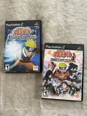 Naruto Ultimate Ninja & Naruto Uzumaki Chronicles PS2 PlayStation 2 Lot Tested